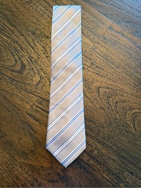 Haines & Bonner Silk Classic Blue Striped Men's Tie